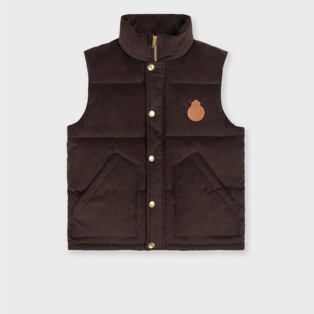 Sporty & Rich Brown Corduroy with Tan Patch